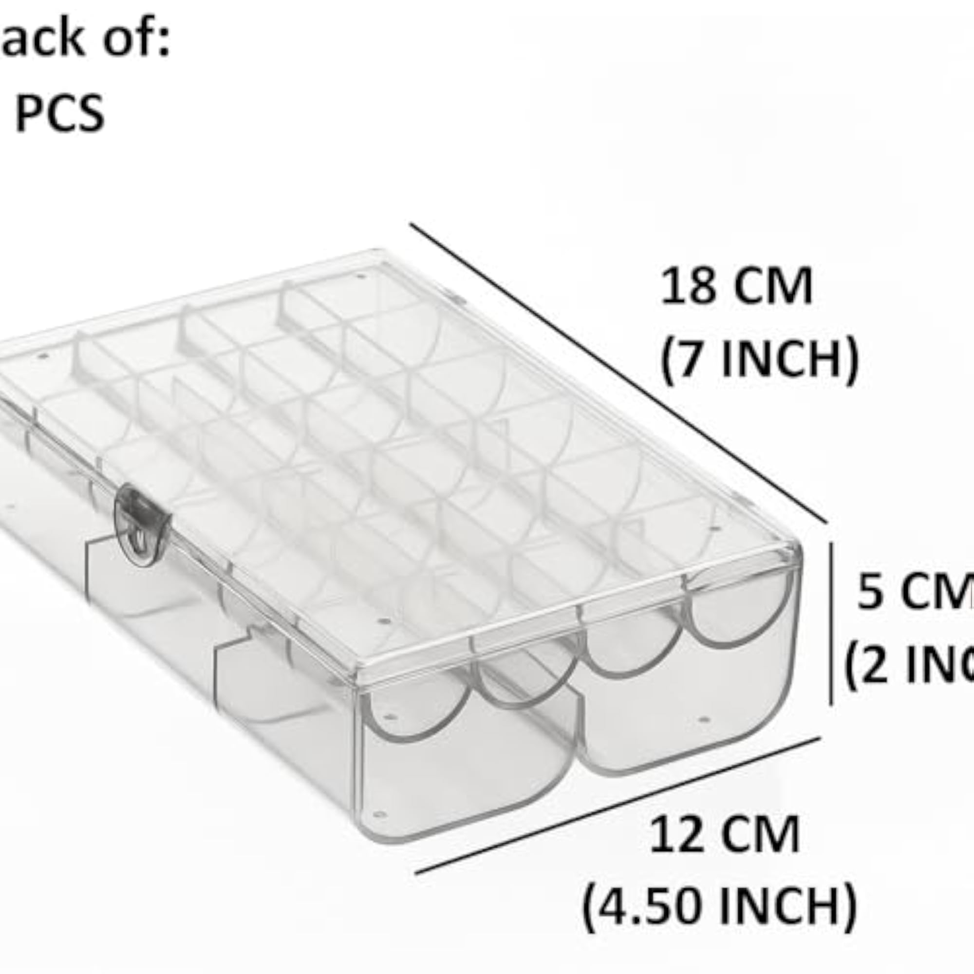 2-Layer Acrylic Jewellery Storage Box with Lid, Portable Organizer